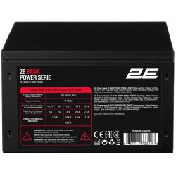 2E Блок питания 2E BASIC POWER (600W), 230V, 80%, APFC, 120мм, MB(20+4), CPU(4+4), 4xSATA, 2xPCIe(6+2),