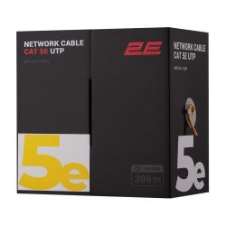 2E Сетевой LAN Кабель CAT 5e U-UTP 305м AWG 24/1 LSZH желтый 2E Сетевой LAN Кабель CAT 5e U-UTP 305м AWG 24/1 LSZH желтый