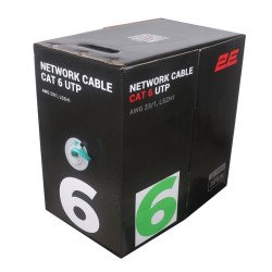 2E CAT 6 UTP, 305m, AWG 23/1, LSZH-1 305M/Easy pull box packing | green