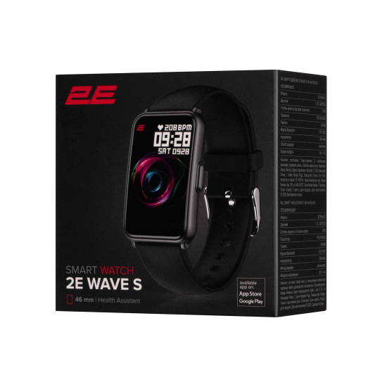 2E Watch Wave S 46mm Black 2E-CWW11BK