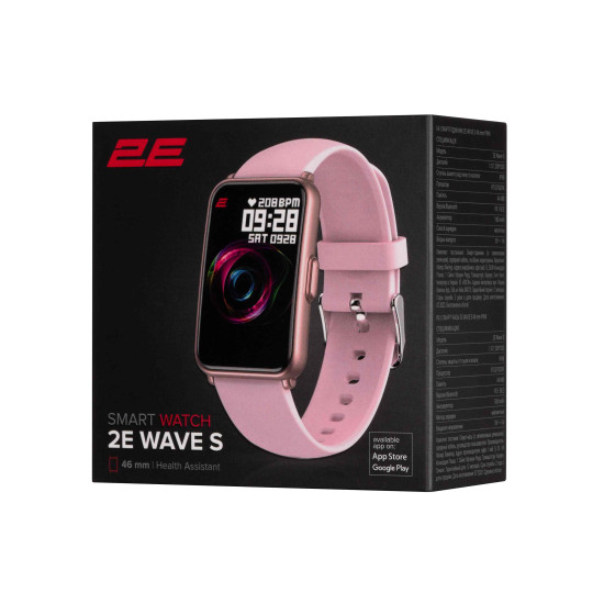 Смарт часы 2E Wave S 46мм розовый