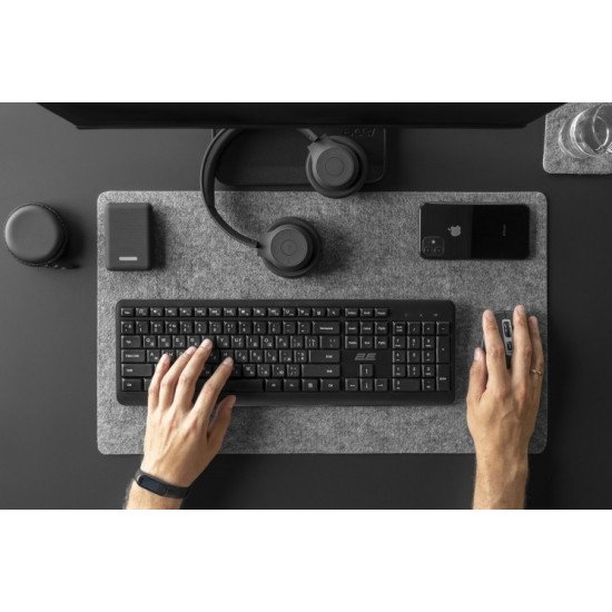 2E Клавиатура 2Е KS220 WL Black