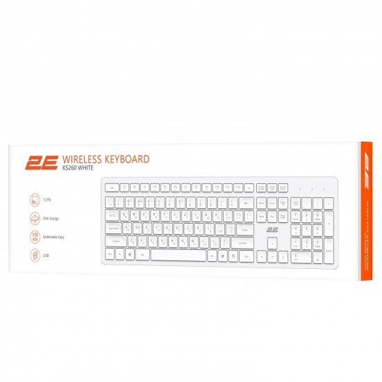 2E Keyboard 2E KS260 WL BT White 2E Keyboard 2E KS260 WL BT White