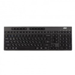 2E Беспроводная клавиатура 2E Keyboard membrane KS280 120key, WL/BT, EN/UK/RU, silent, black-grey 2E-KS280WBGR_AK