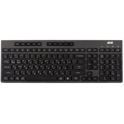 2E Беспроводная клавиатура 2E Keyboard membrane KS280 120key, WL/BT, EN/UK/RU, silent, black-grey 2E-KS280WBGR_AK