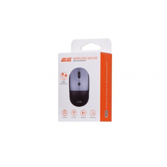 2E Mouse 2E MF218 Silent WL BT Black/Gray
