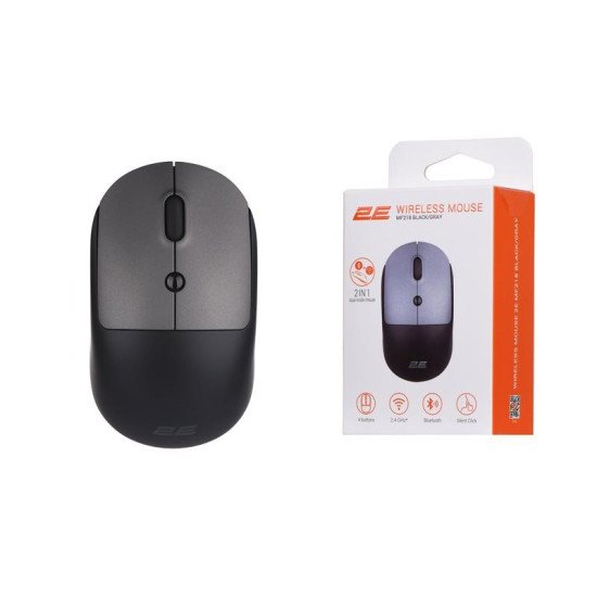 2E Mouse 2E MF218 Silent WL BT Black/Gray