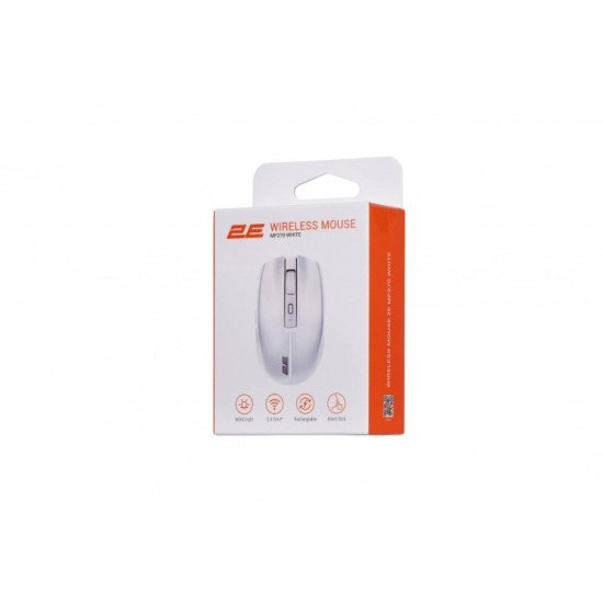 2E Mouse 2E MF270 Silent Rechargeable WL  White