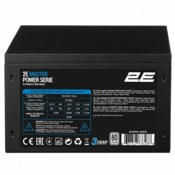 2E Блок питания 2E MASTER POWER (550W), 110-240V, >80%, 80+White, APFC, 120мм, MB(20+4), CPU(4+4), 5xSA