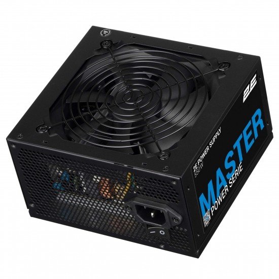 2E Блок питания 2E MASTER POWER (550W), 110-240V, >80%, 80+White, APFC, 120мм, MB(20+4), CPU(4+4), 5xSA