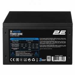 2E Блок питания 2E MASTER POWER (650W), 110-240V, >80%, 80+White, APFC, 120мм, MB(20+4), CPU(4+4), 5xSA