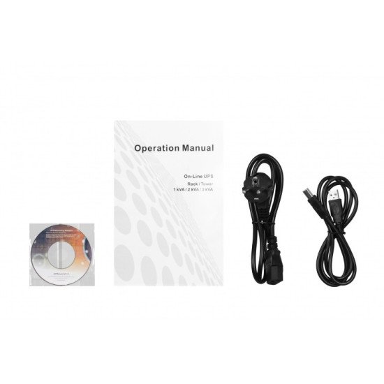 2E ИБП 2E OD1000RT, 1000VA/900W, RT2U, LCD, USB, 3xSchuko