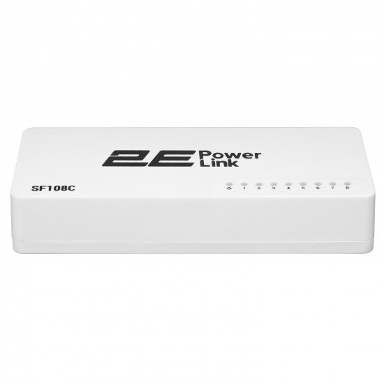 2E Коммутатор 2E PowerLink SF108C 8xFE, неуправляемый, десктоп