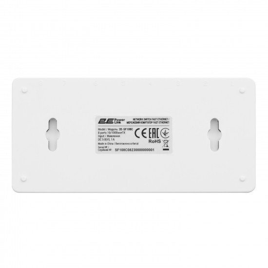 2E Коммутатор 2E PowerLink SF108C 8xFE, неуправляемый, десктоп