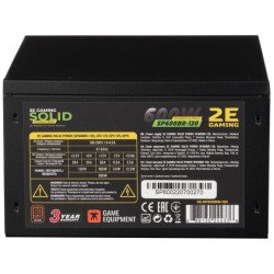 2E Блок питания 2E SOLID POWER (600W), 110-240V, >85%, 80+Bronze, APFC, 120мм, MB(20+4), CPU(4+4), 6xSA