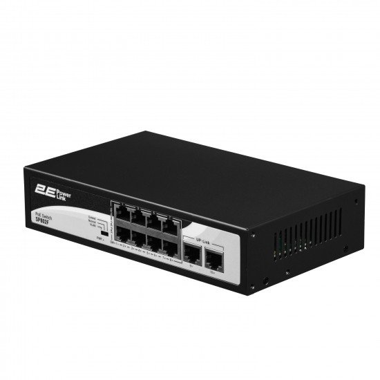 2E Коммутатор 2E PowerLink SP802F 8xFE PoE+, 2xFE Uplink, 96Вт, неуправляемый 2E Коммутатор 2E PowerLink SP802F 8xFE PoE+, 2xFE Uplink, 96Вт, неуправляемый