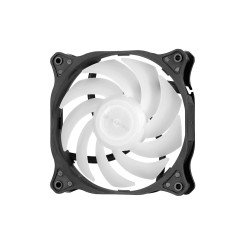 2E GAMING Корпусной вентилятор OEM (F120ARGB), 120мм, 3pin, 3pin+5VAura, белые лопасти, черная рамка 2E GAMING Корпусной вентилятор OEM (F120ARGB), 120мм, 3pin, 3pin+5VAura, белые лопасти, черная рамка