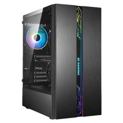 2E GAMING Игровой Компьютерный Корпус RUNA (G2107) MidT 2xUSB2.0 1xUSB3.0 1x120мм ARGB лента ARGB стекло (боковая панель) без БП черный 2E GAMING Игровой Компьютерный Корпус RUNA (G2107) MidT 2xUSB2.0 1xUSB3.0 1x120мм ARGB лента ARGB стекло (боковая панель) без БП черный