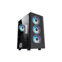 2E GAMING Компьютерный Игровой Корпус VIRTUS 3*120мм стекло (боковая панель) черный 2E GAMING Компьютерный Игровой Корпус VIRTUS 3*120мм стекло (боковая панель) черный