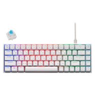 2E Клавиатура игровая KG380 RGB 68key Gateron Blue Switch BT/USB White Ukr