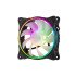 2E GAMING Корпусной вентилятор F120OI-ARGB 120мм, 3pin fan, 3 pin +5V Aura, белые лопасти, черная рамка, outer-inner LED