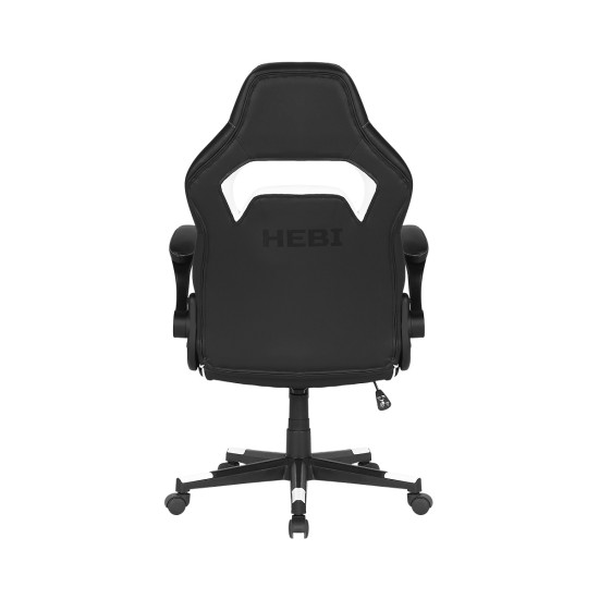 2E GAMING Игровое компьютерное кресло HEBI Черное/белое