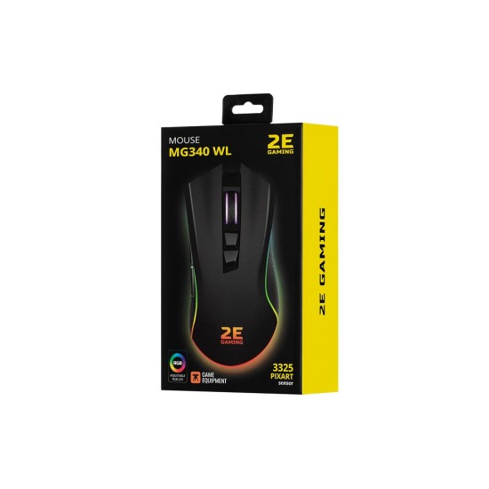 2E Gaming Мышь беспроводная игровая MG340 WL, RGB USB Black