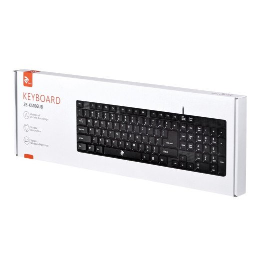 2E Keyboard KS 106 USB Black 2E-KS106UB