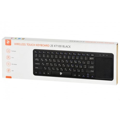 2E Touch Keyboard KT100 WL Black