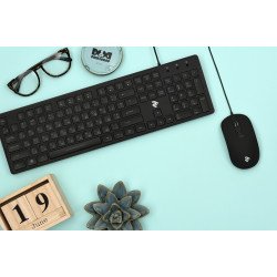 2E Проводная Мышка MF110 USB Черная