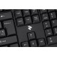 2E Проводной Комплект (клавиатура+мышь) USB MK401 Черный