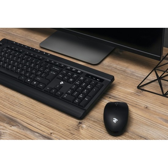 2E Комплект Беспроводной (клавиатура+мышь) MK410 Черный 2E-MK410MWB