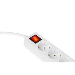 2E Сетевой фильтр на 5 розетки Schuko с выключателем 3G*1.5мм 1.8м белый 2E Сетевой фильтр на 5 розетки Schuko с выключателем 3G*1.5мм 1.8м белый