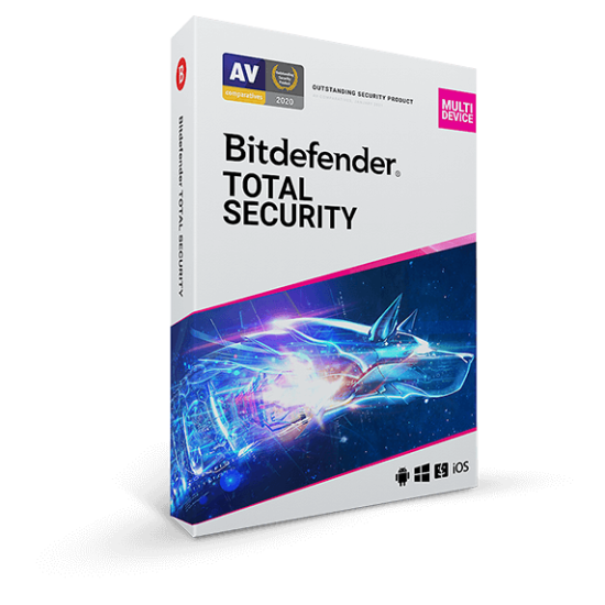 Bitdefender Total Security – 5 ta shaxsiy kompyuter uchun 1 yillik litsenziya