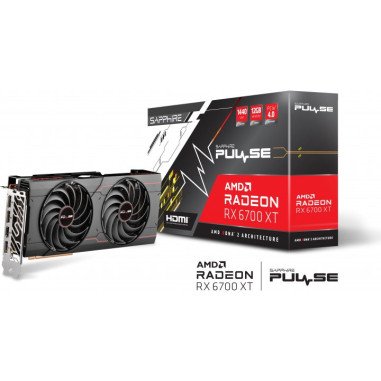 Видеокарта SAPPHIRE PULSE AMD RADEON™ RX 6700 XT GAMING OC 12GB GDDR6 HDMI / TRIPLE DP LITE