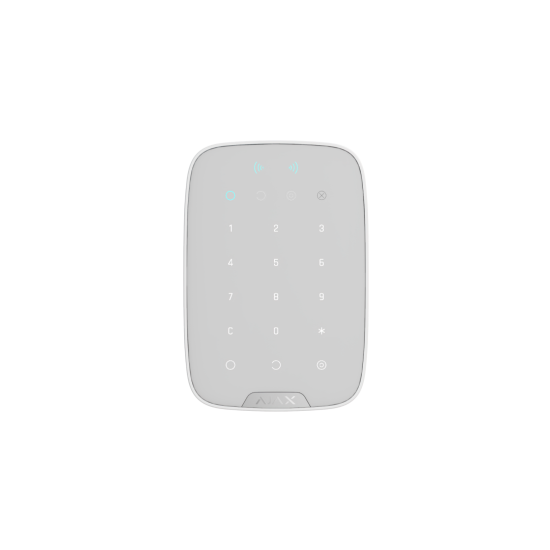 AJAX KeyPad Plus - Security keypad with contactless access, White (9SA)