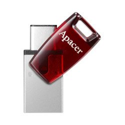 Apacer Флеш-накопитель 64 Гб AH180 USB 3.2 / Type-C Красный