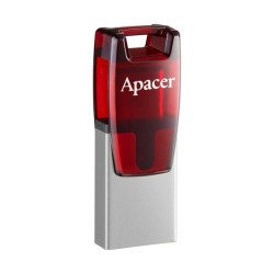 Apacer Флеш-накопитель 64 Гб AH180 USB 3.2 / Type-C Красный Apacer Флеш-накопитель 64 Гб AH180 USB 3.2 / Type-C Красный