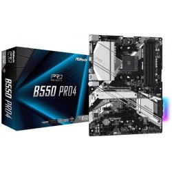 Материнская плата ASRock B550 PRO4 sAM4 B550 4xDDR4 HDMI-VGA M.2 Type-C ATX Материнская плата ASRock B550 PRO4 sAM4 B550 4xDDR4 HDMI-VGA M.2 Type-C ATX
