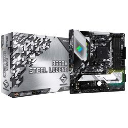 Материнская плата ASRock B550M STEEL LEGEND sAM4 B550 4xDDR4 HDMI-DP M.2 Type-C SPDIF mATX Материнская плата ASRock B550M STEEL LEGEND sAM4 B550 4xDDR4 HDMI-DP M.2 Type-C SPDIF mATX