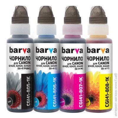 Barva ink kit compatible GI-41 4x100ml BK/C/M/Y CGI41-1K-MP