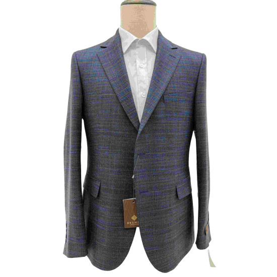 Bekmen Men's classic jacket gray check