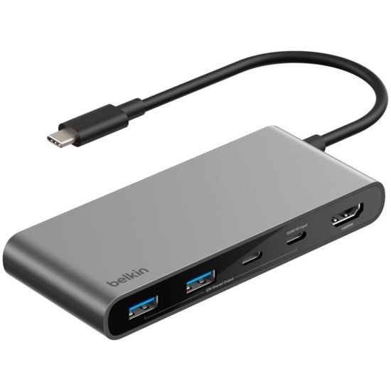 Belkin Connect 7-Port USB-C Hub, Space Grey