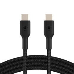 Belkin BoostCharge Braided USB-C Cable, 60W, 1m, Black