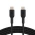 Belkin BoostCharge Braided USB-C Cable, 60W, 1m, Black