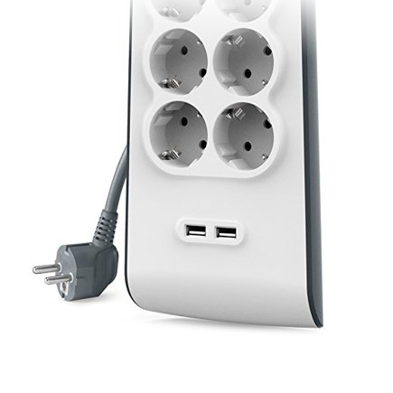 Сетевой фильтр Belkin BSV604vf2M (2 м, 6 розеток, 2 USB) Сетевой фильтр Belkin BSV604vf2M (2 м, 6 розеток, 2 USB)