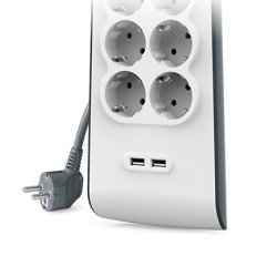 Сетевой фильтр Belkin BSV804vf2M (2 м, 8 розеток, 2 USB) Сетевой фильтр Belkin BSV804vf2M (2 м, 8 розеток, 2 USB)