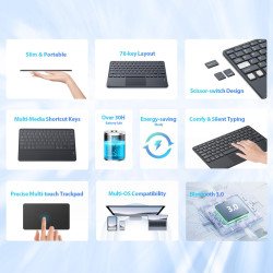Blackview Клавиатура для планшета K1 Bluetooth беспроводная Black Blackview Клавиатура для планшета K1 Bluetooth беспроводная Black