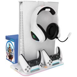 CANYON Подставка под Playstaion с зарядкой для геймпадов CS-PS5 белый CANYON Подставка под Playstaion с зарядкой для геймпадов CS-PS5 белый