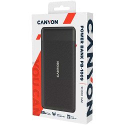 CANYON Power Bank 10000 mAh PB-1009 черный CANYON Power Bank 10000 mAh PB-1009 черный